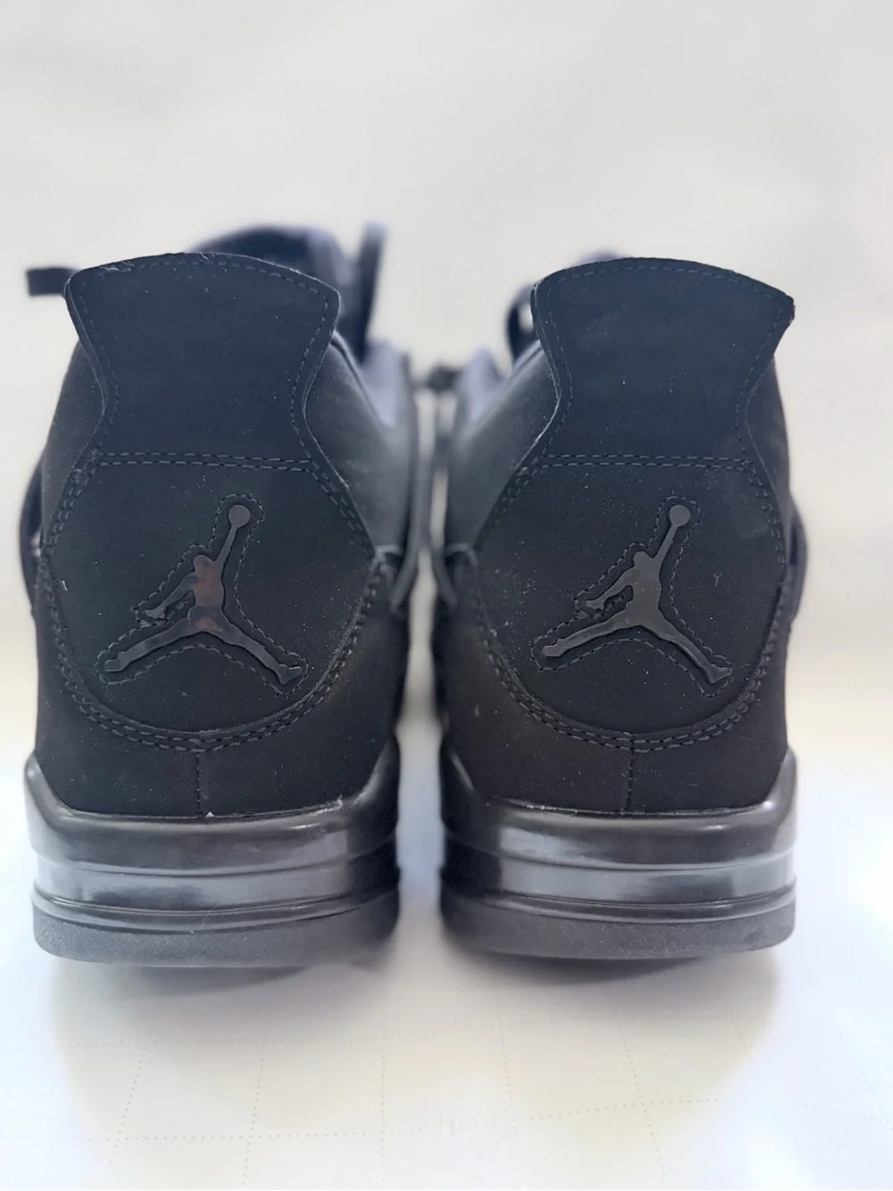 Jordan Men's Black Retro 4 Sneakers